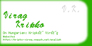 virag kripko business card